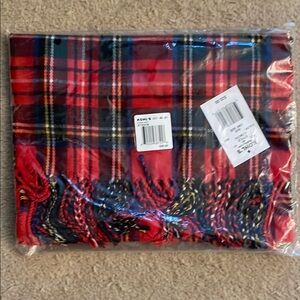 Kohl's Red Plaid Scarf